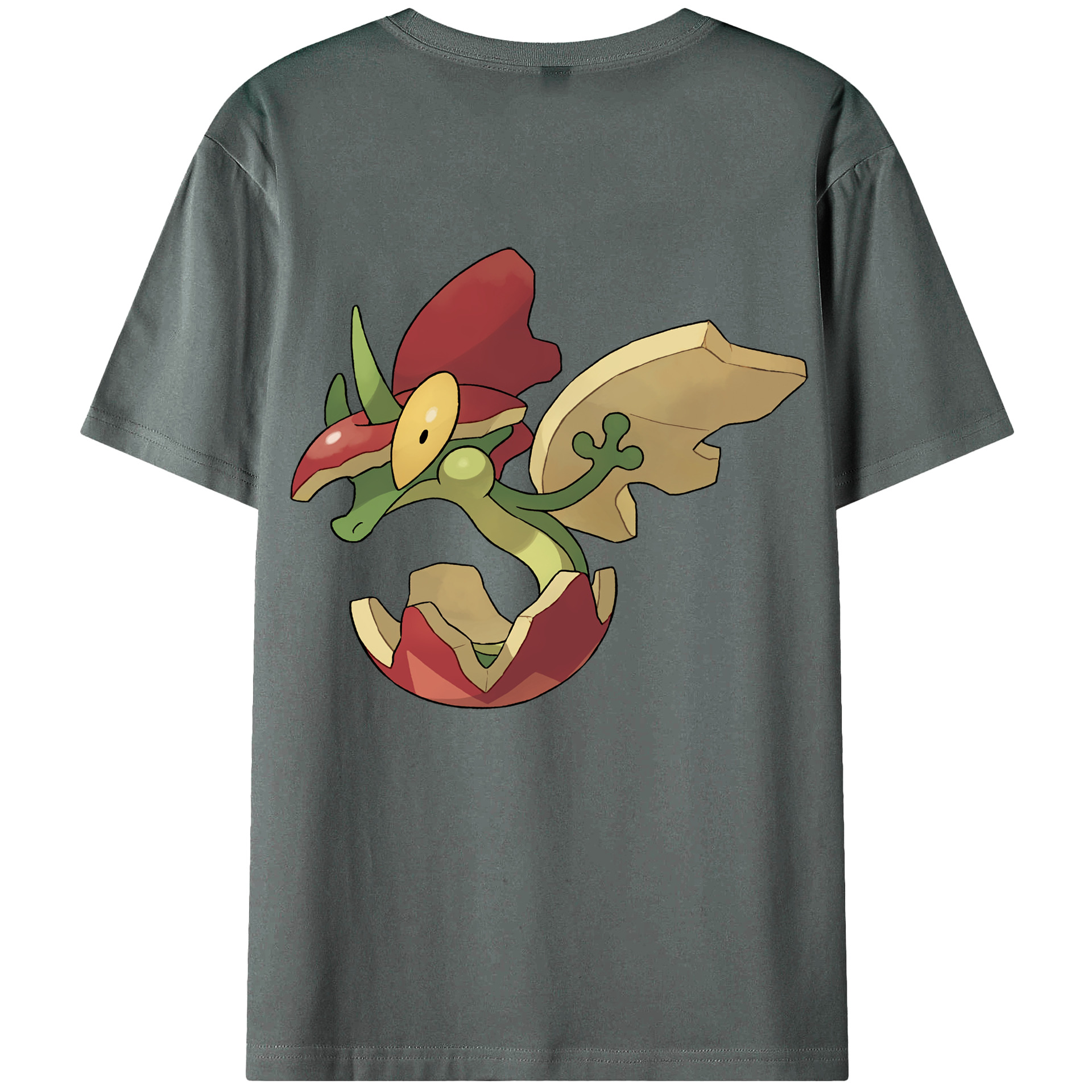 （画像用） ポケットモンスター Pokémon 綿100％ メンズ半袖Tシャツ（バックプリント） 通気性